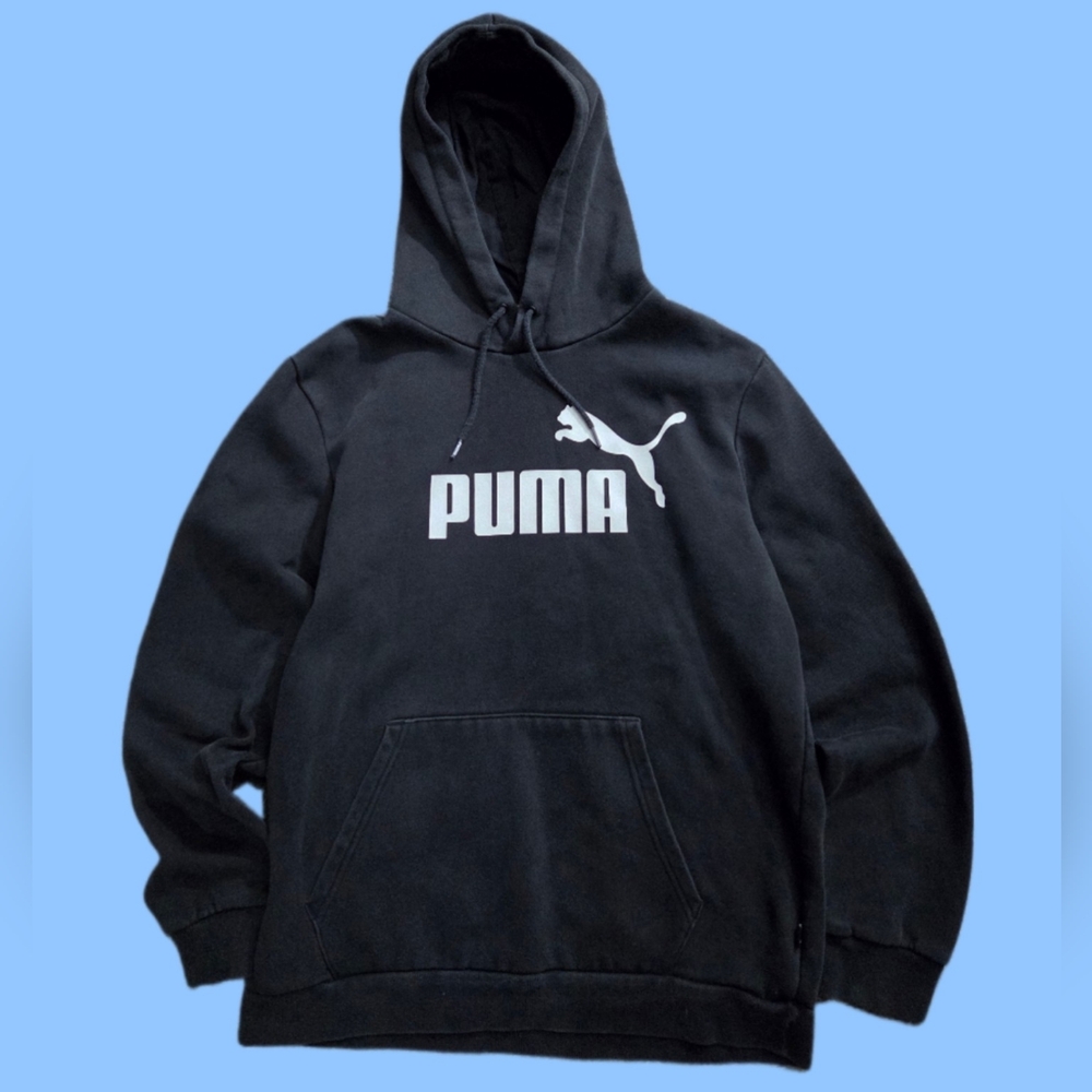 PUMA Black Fleece Pullover Hoodie Men's Size M Style 586686-01